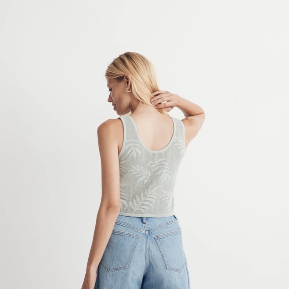NWT Madewell Palm - Stitch Crop Sweater Tank XS - Picture 3 of 5